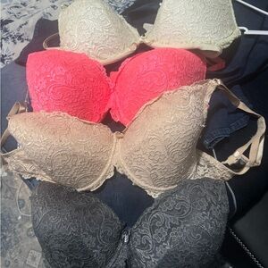 Smart & Sexy Lace Bra Set - Black, Red, Creamsrt and sexy bras have been washed